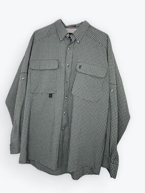 Browning Green and Cream Plaid Outdoor Shirt